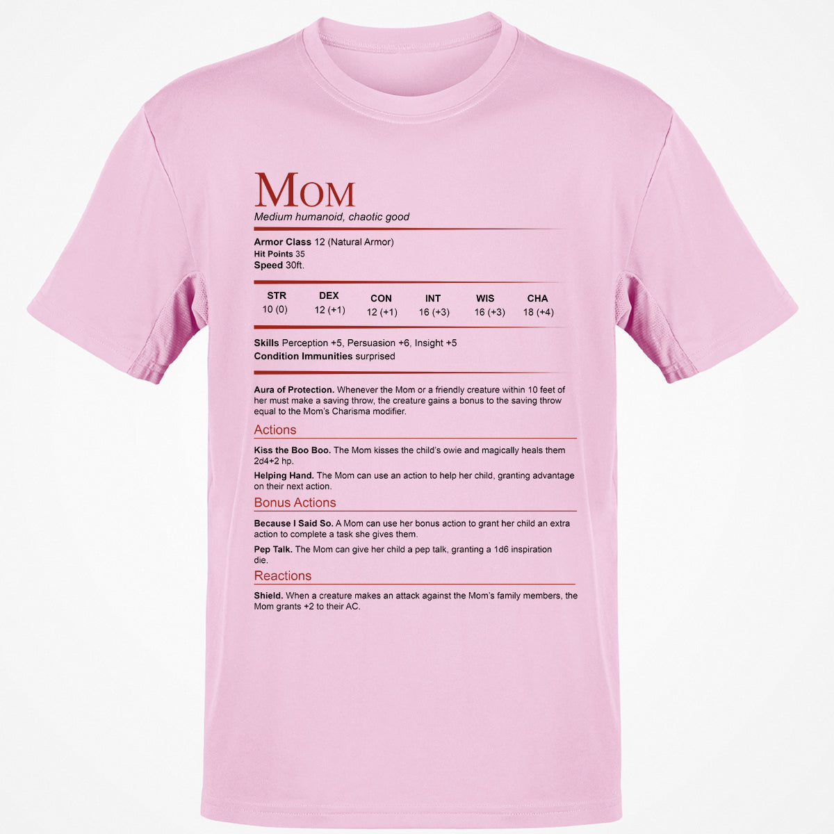Mom Stats Block Classic Unisex T-Shirt