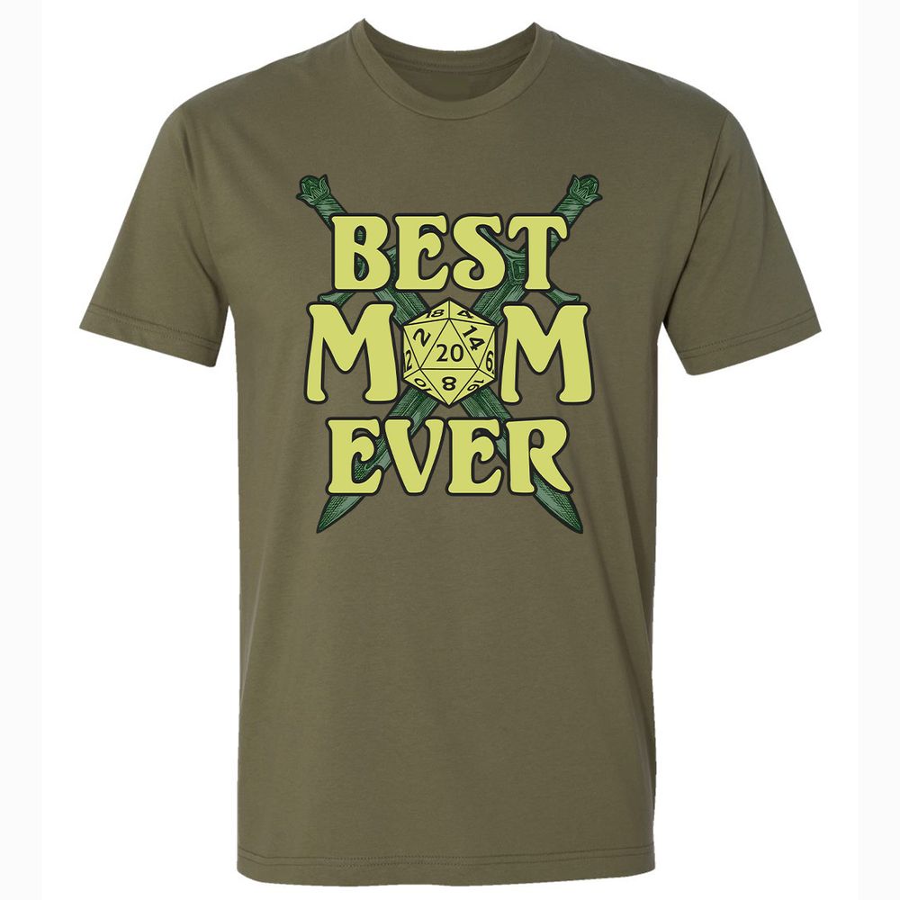 Best Mom Ever Premium Unisex T-Shirt - Military Green - 5