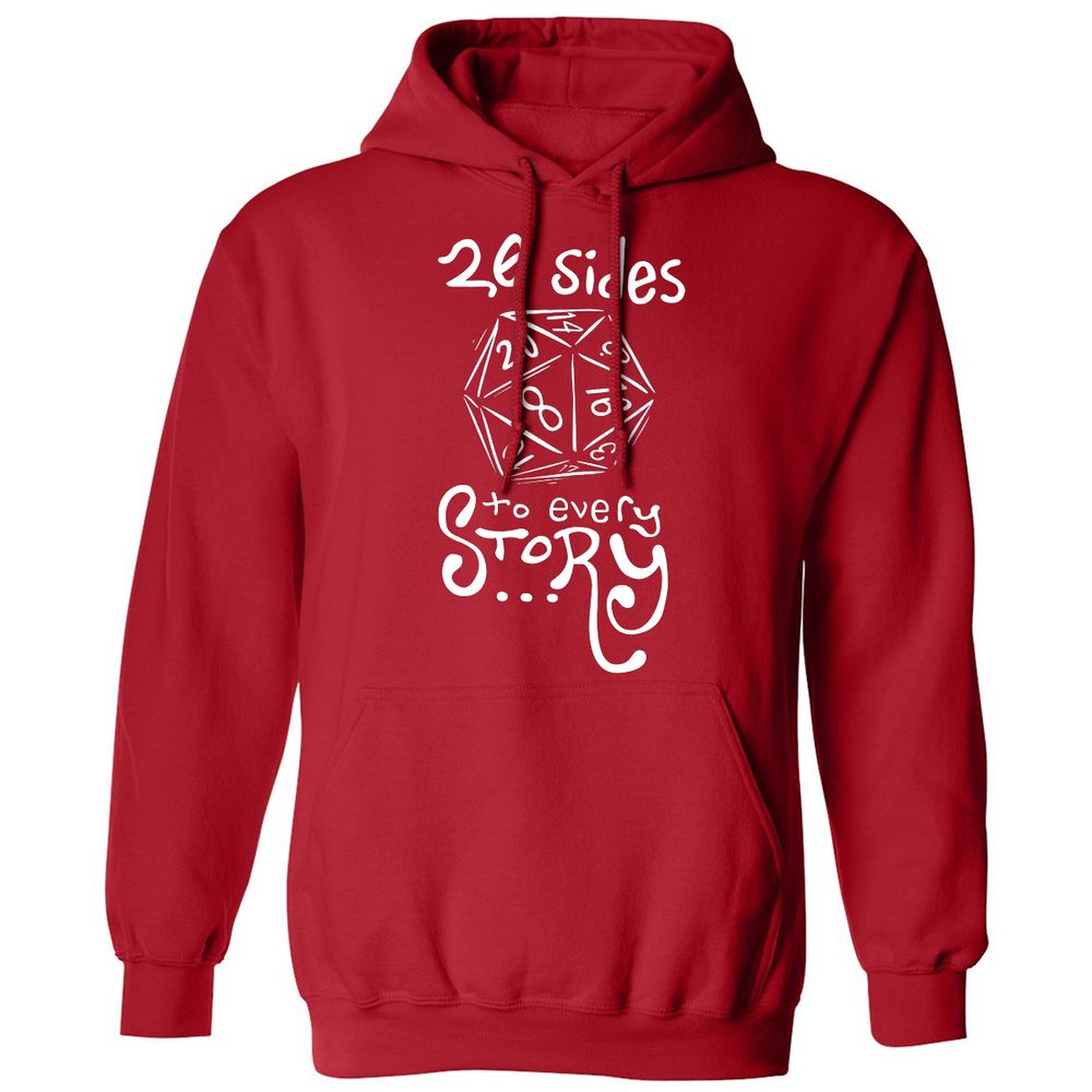 20 Sides to Every Story Classic Unisex Hoodie - Red - 5