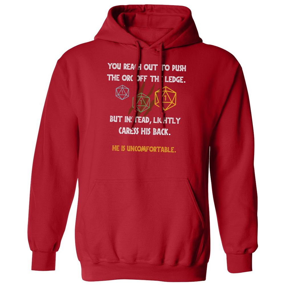 YOU REACH OUT TO PUSH Classic Unisex Hoodie - Red - 5