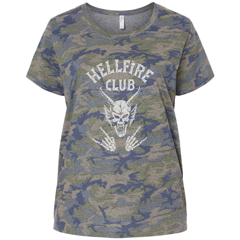 Hellfire Club Ladies Curvy Jersey - Vintage Camo - 5