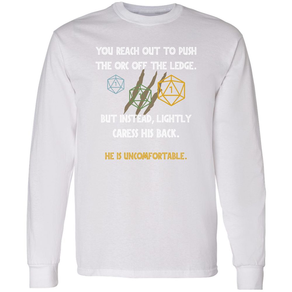 YOU REACH OUT TO PUSH Long Sleeve T-Shirt - White - 5