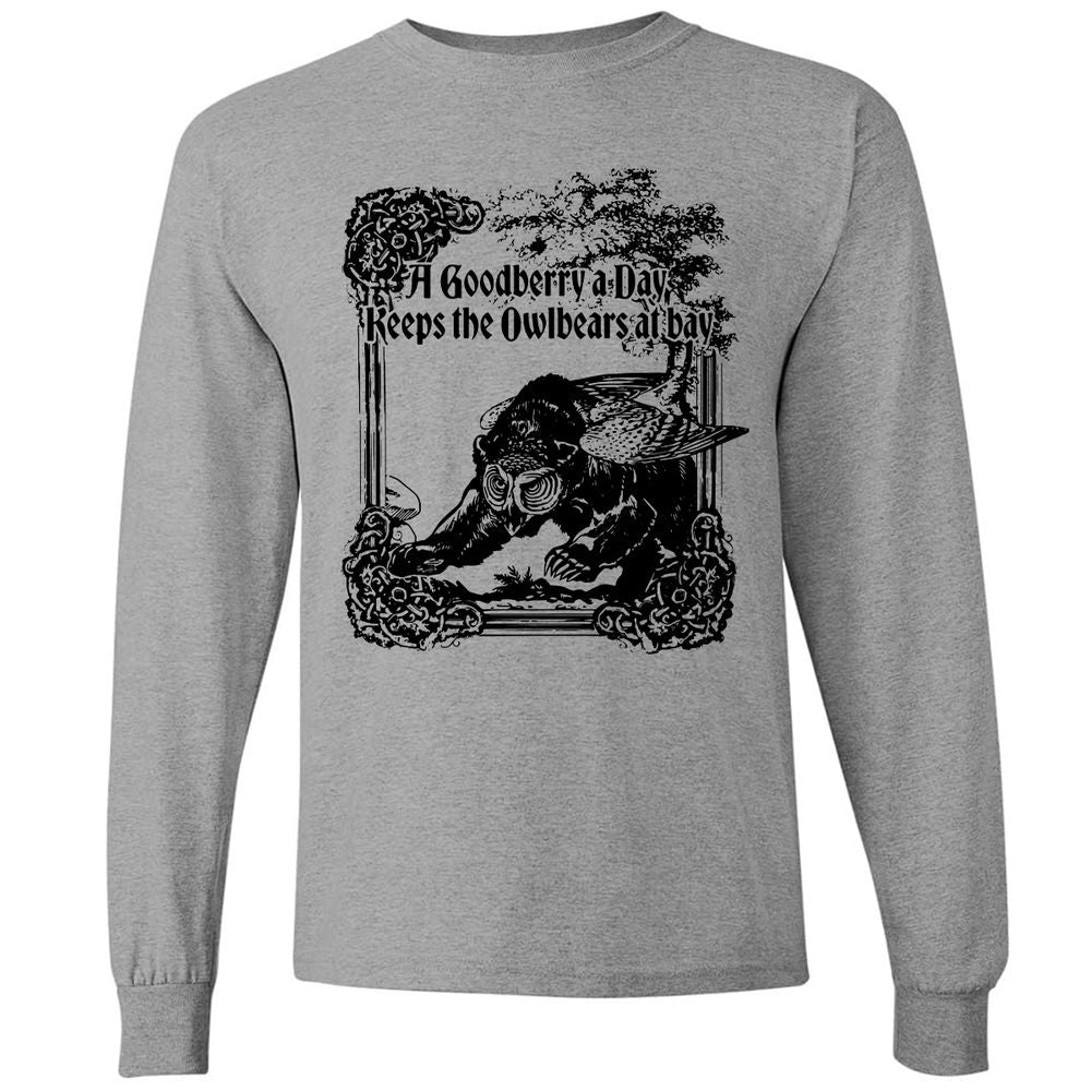 A Goodberry A Day Keeps The Owlbears At Bay Long Sleeve T-Shirt - Graphite Heather - 6