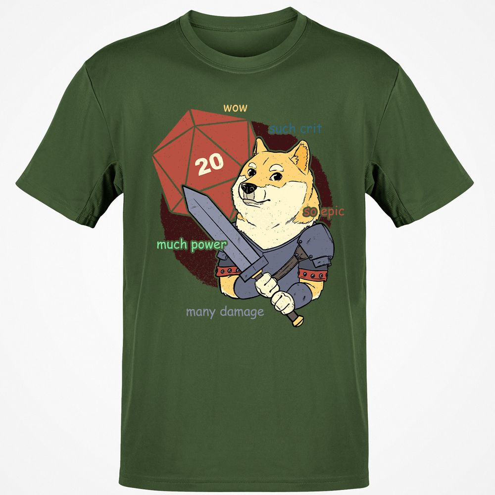 DnD Dogue Classic Unisex T-Shirt - Military Green - 6