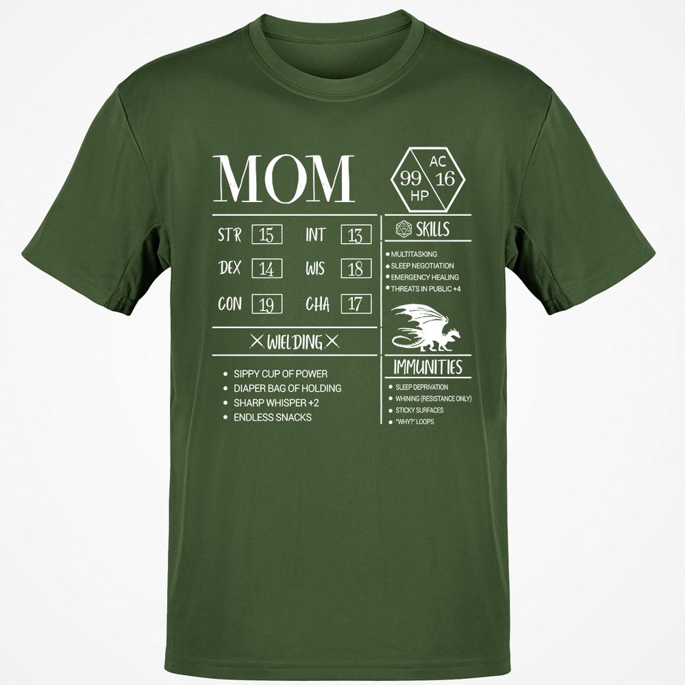 Mom New Classic Unisex T-Shirt - Military Green - 6