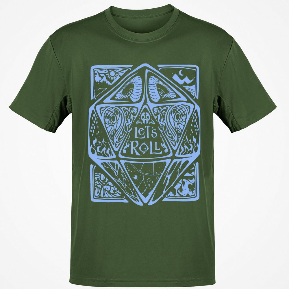 Let's Roll Classic Unisex T-Shirt - Military Green - 6
