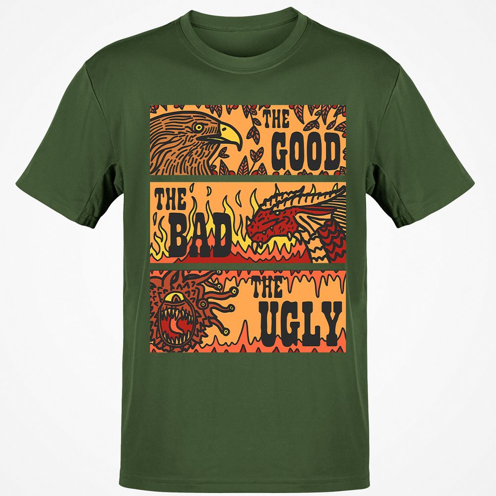 The Good The Bad The Ugly Classic Unisex T-Shirt - Military Green - 6