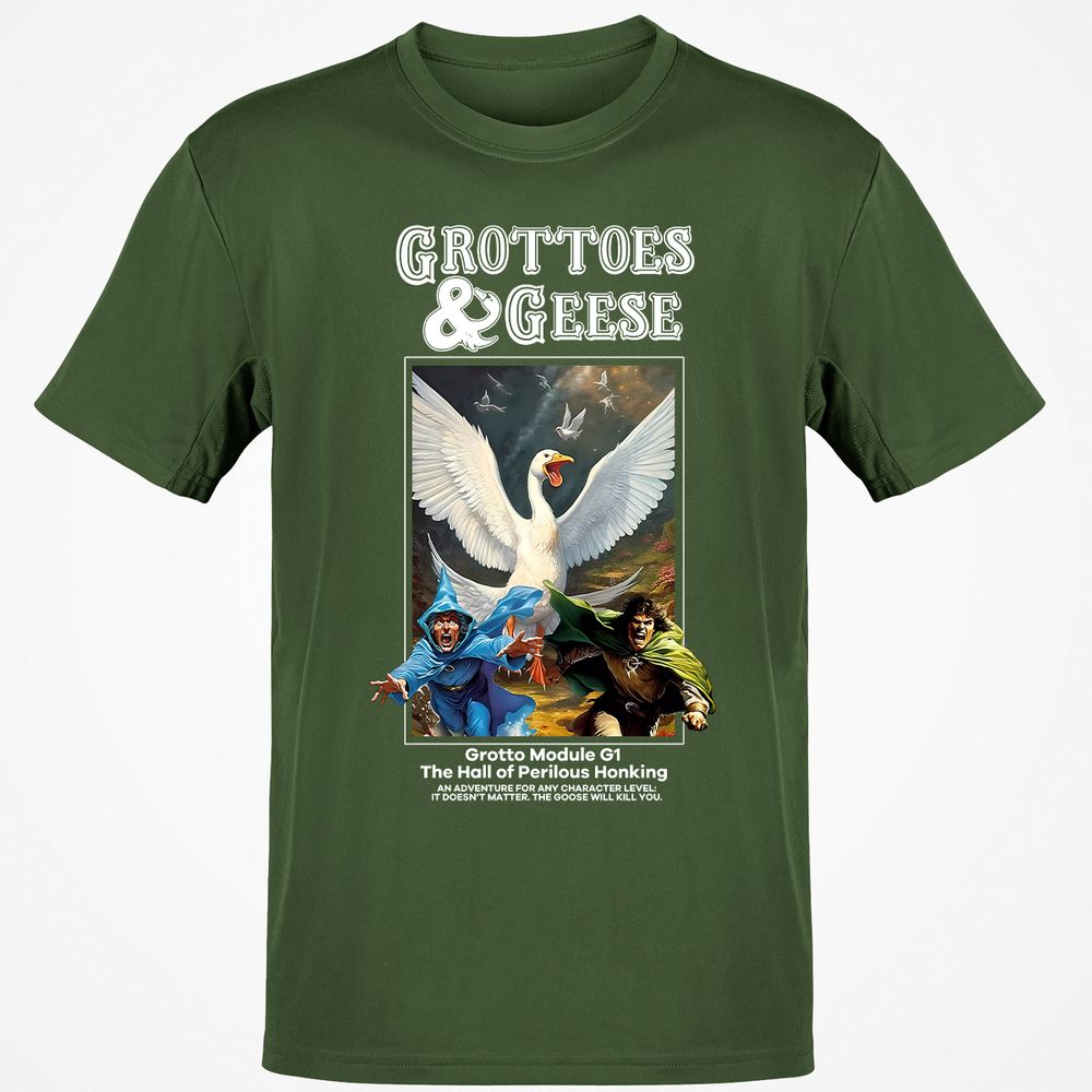 Grottoes & Geese Classic Unisex T-Shirt - Military Green - 6