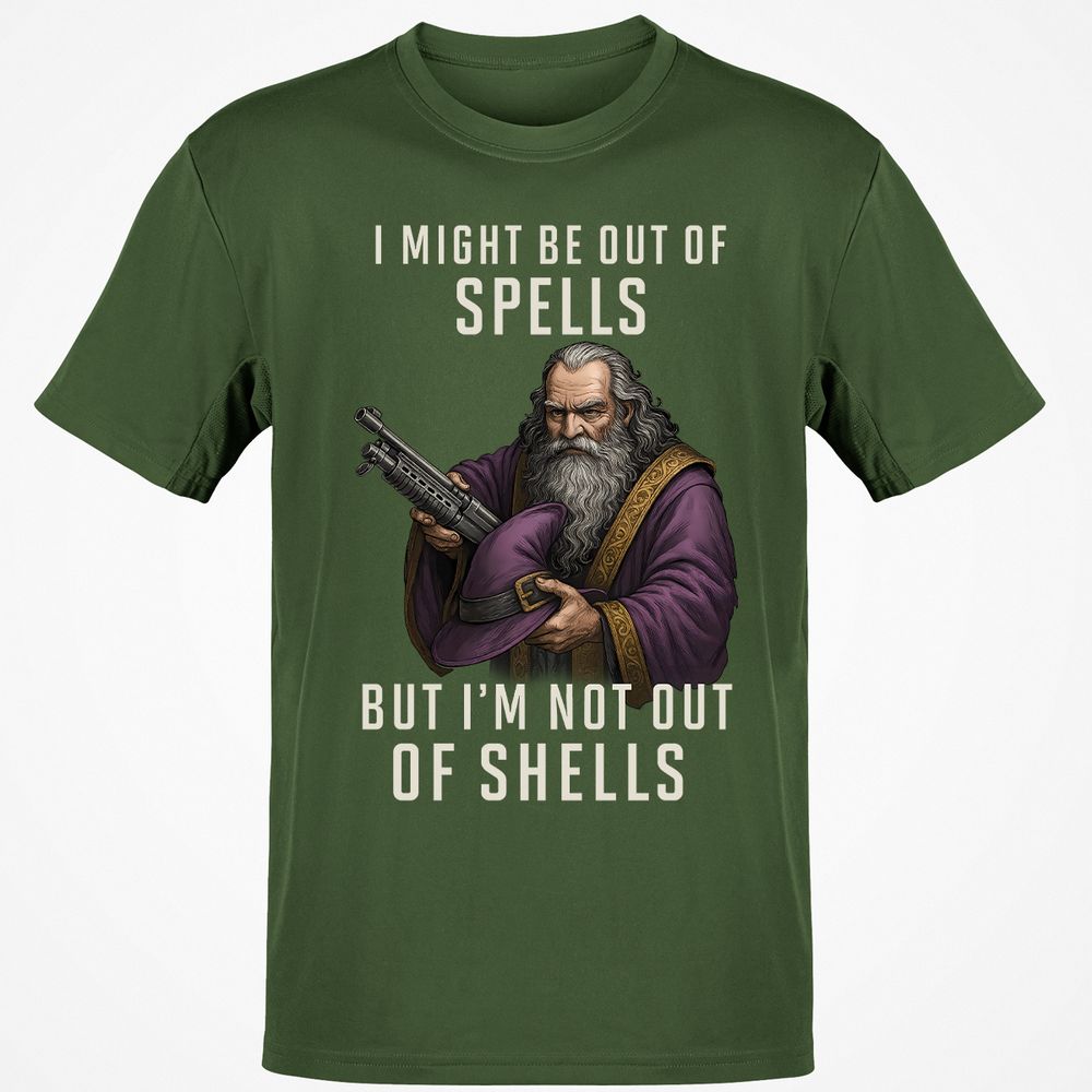 Not Out Of Shells Classic Unisex T-Shirt - Military Green - 6