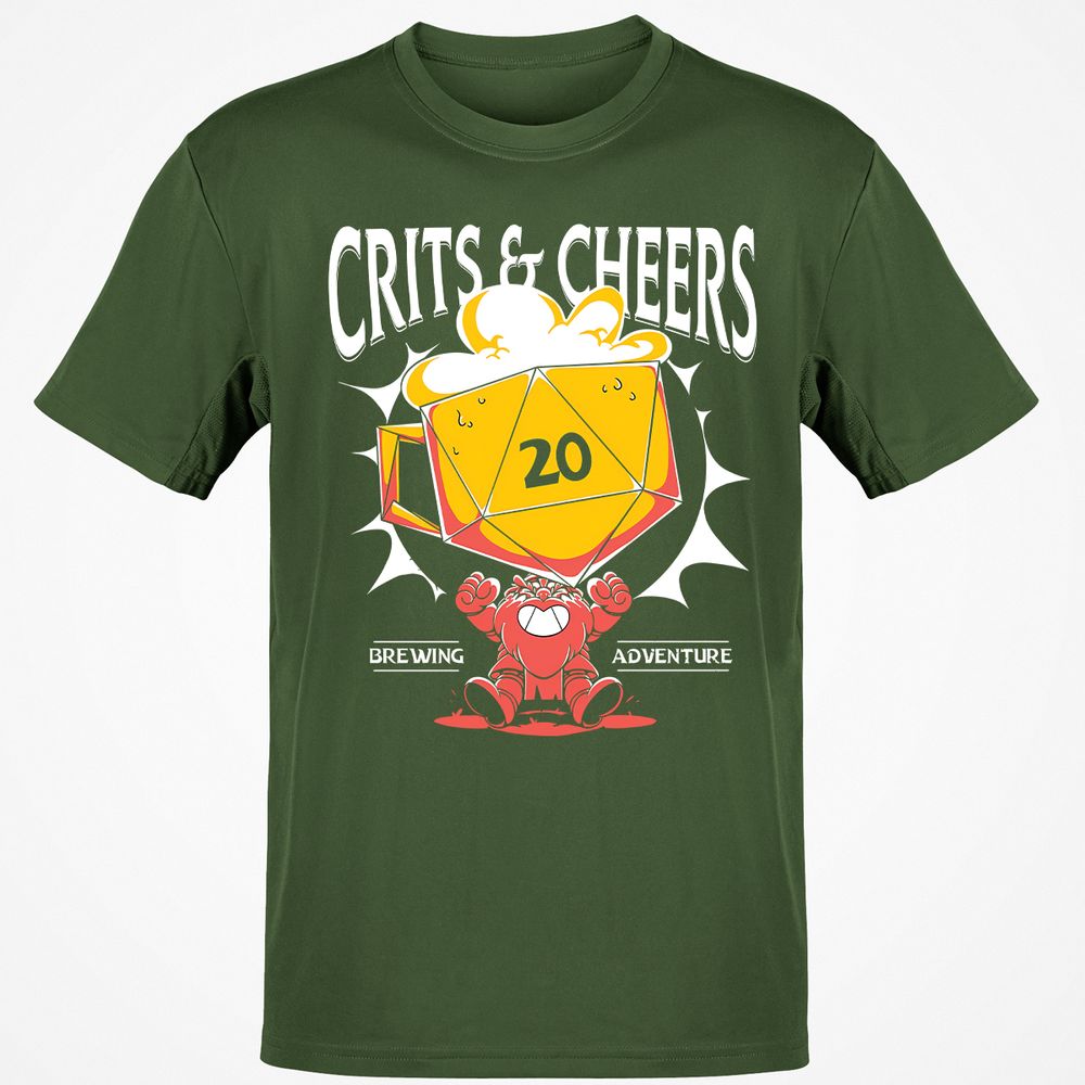 Crits & Cheers Classic Unisex T-Shirt - Military Green - 6