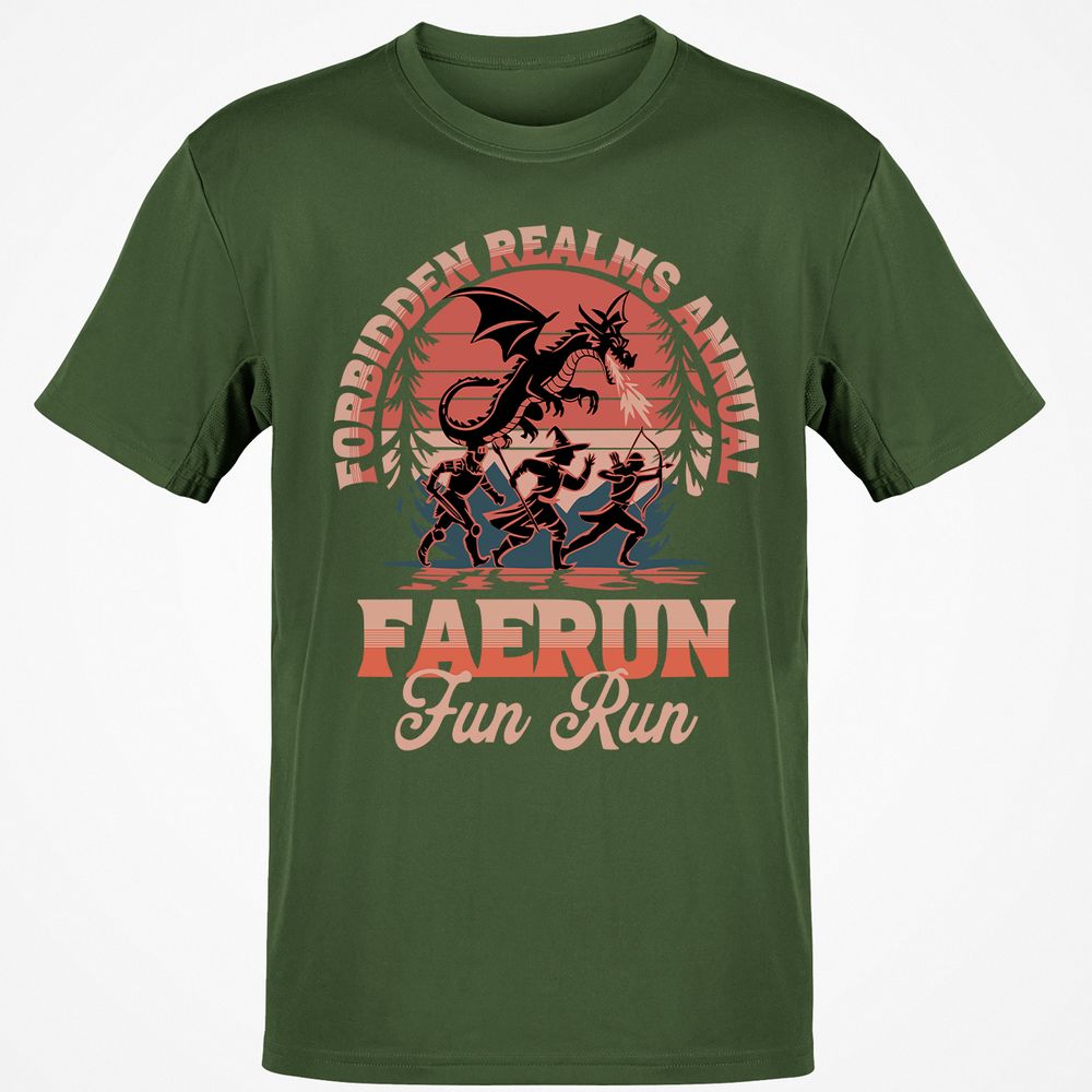 Faerun Fun Run Classic Unisex T-Shirt - Military Green - 6