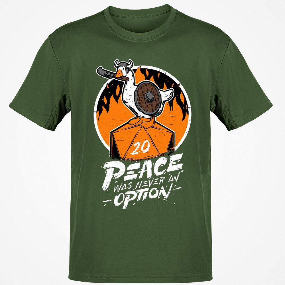 Peace Was Never An Option Classic Unisex T-Shirt - Military Green - 6
