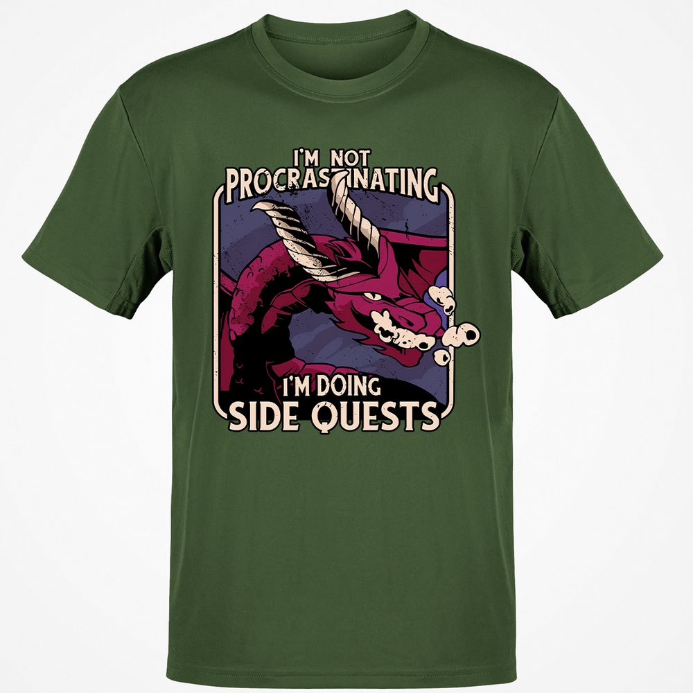 Doing Side Quests Classic Unisex T-Shirt - Military Green - 6