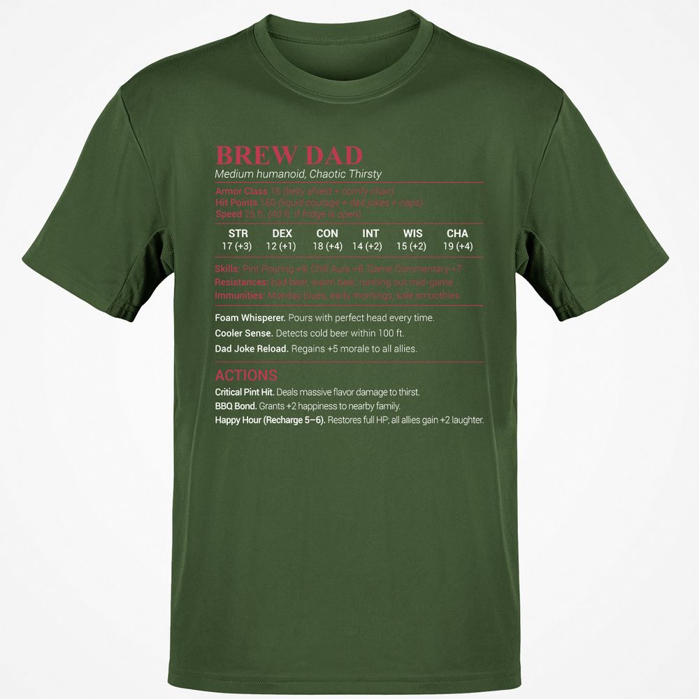 Brew Dad Classic Unisex T-Shirt - Military Green - 6