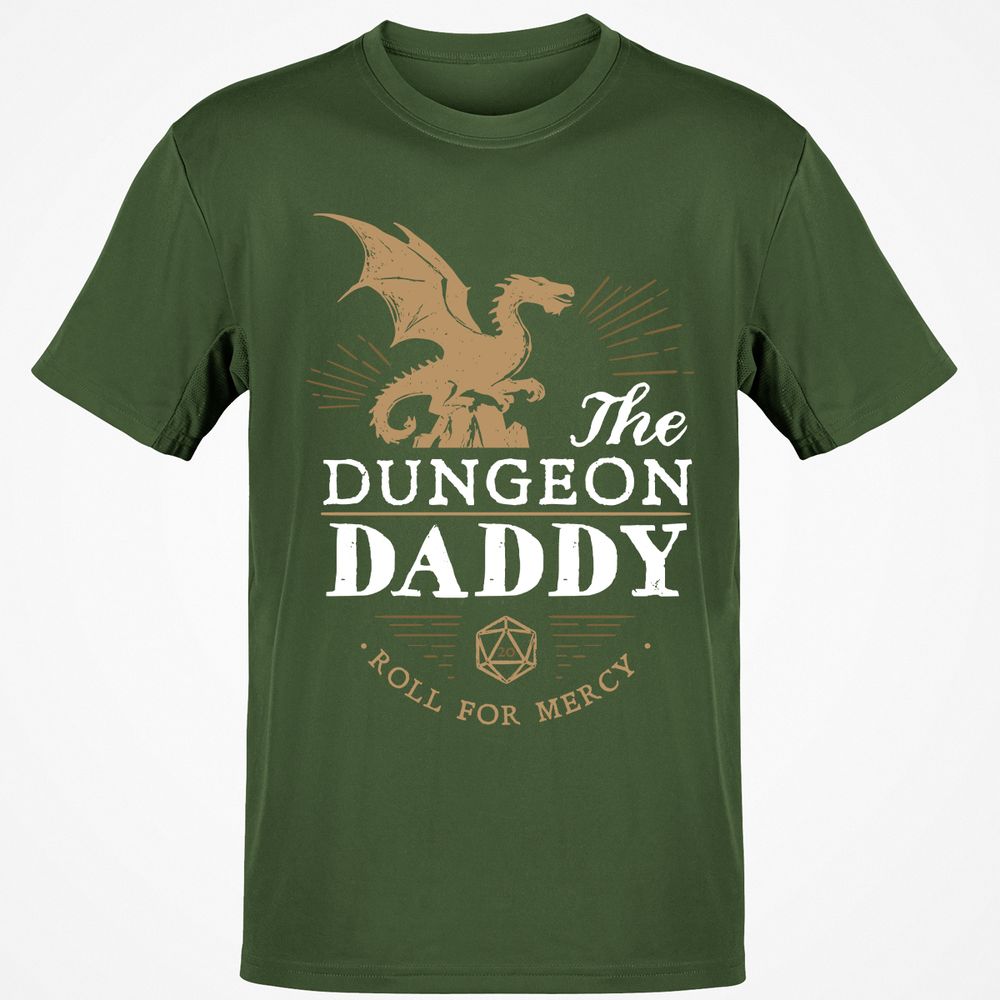 Dungeon Daddy Roll For Mercy Classic Unisex T-Shirt - Military Green - 6