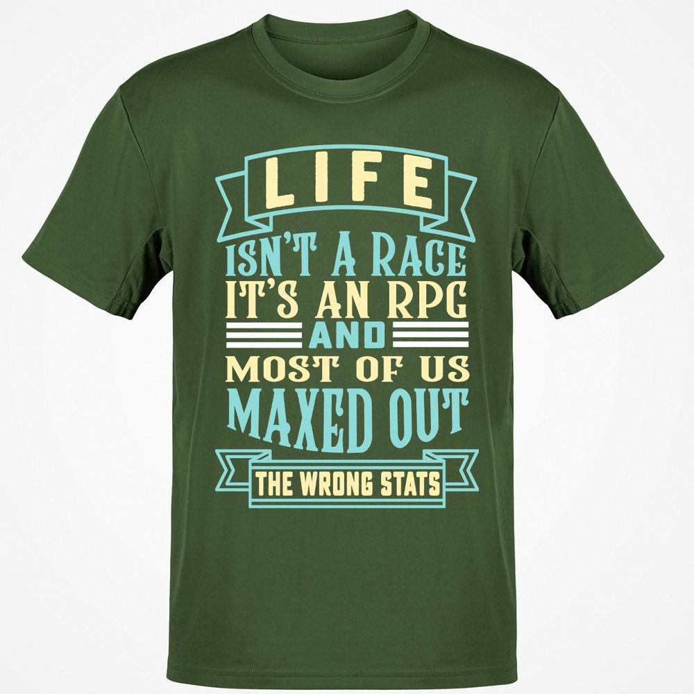 Life Is A RPG T-Shirt - Military Green - 6