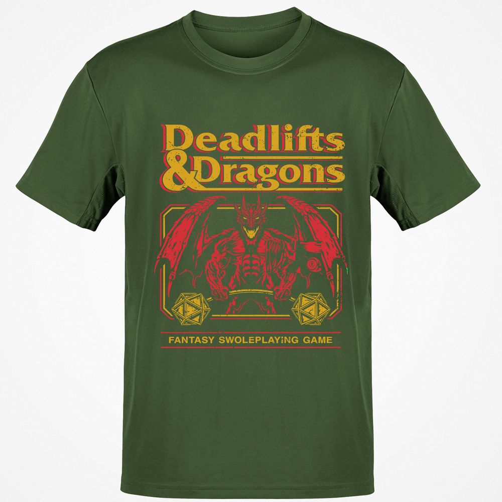Deadlifts & Dragons - Military Green - 6