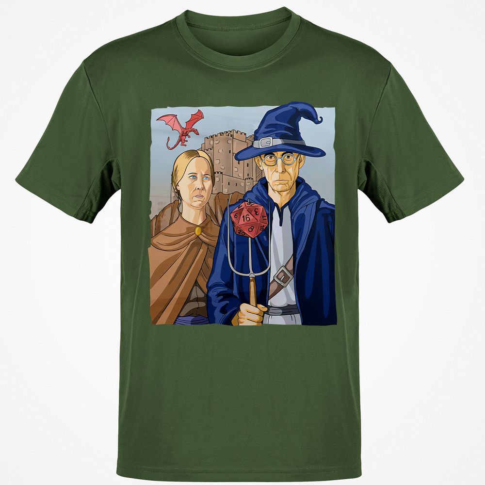 DnD Gothic Classic Unisex T-Shirt - Military Green - 6