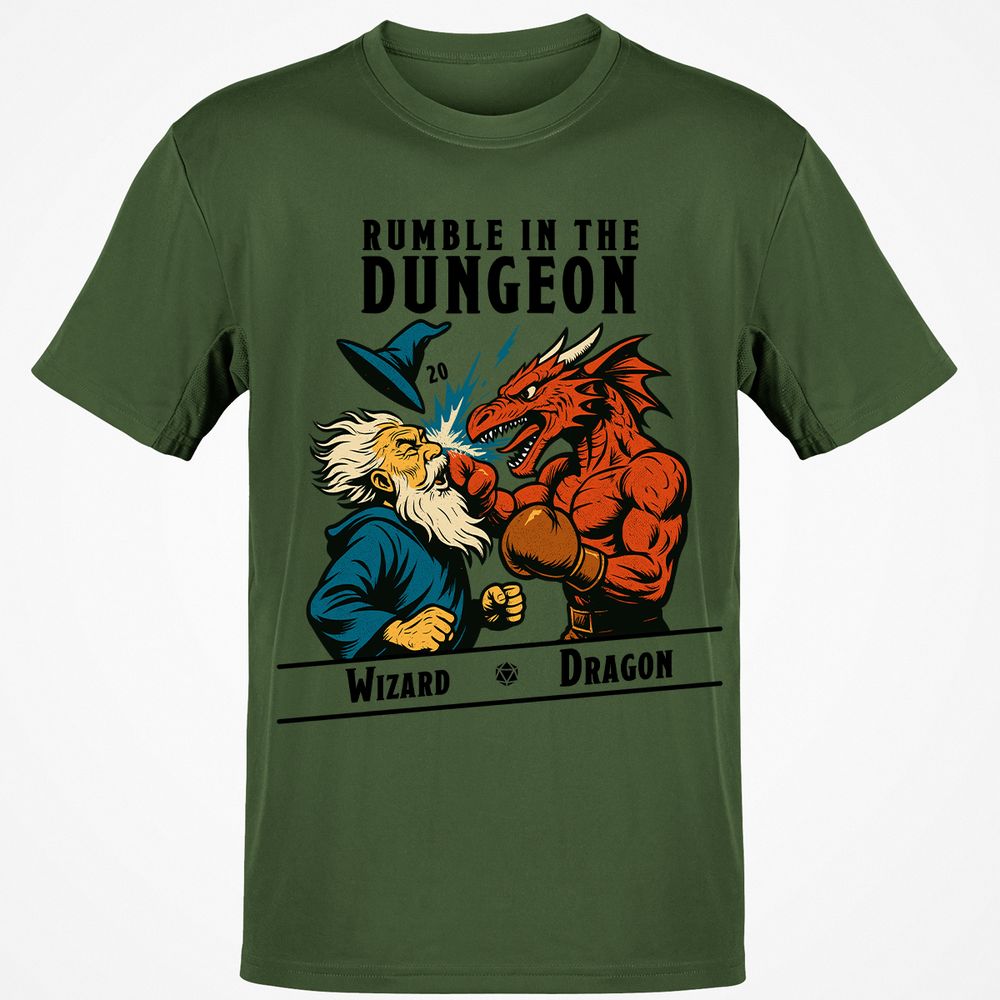 Rumble in the Dungeon Classic Unisex T-Shirt - Military Green - 6