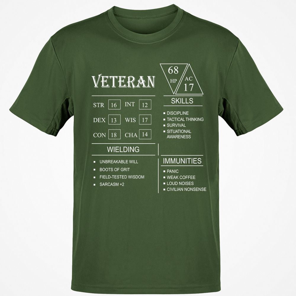 Veteran New Classic Unisex T-Shirt - Military Green - 6