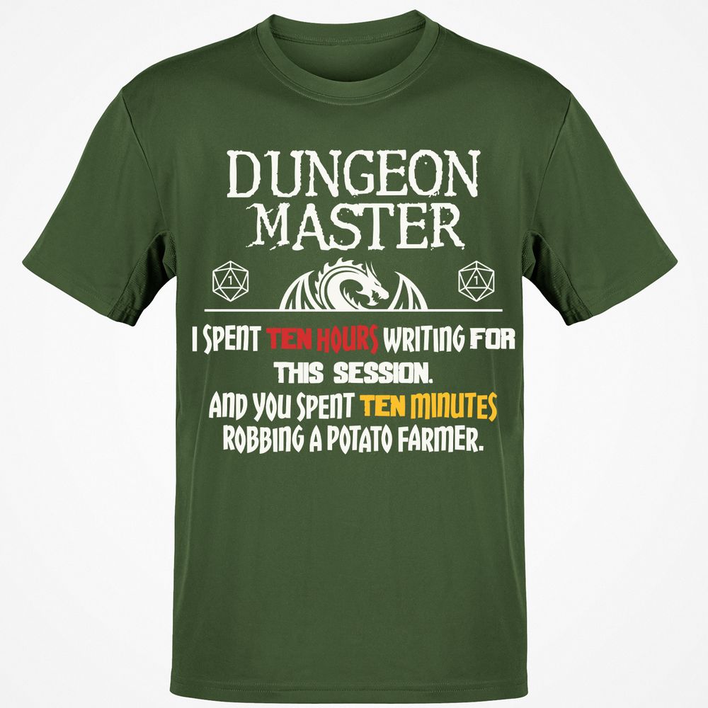 Dungeon Master Chaos Meme Classic Unisex T-Shirt - Military Green - 6