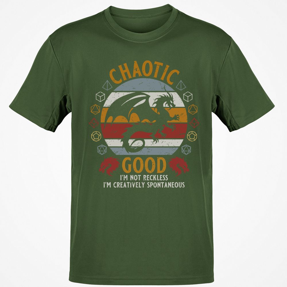 Chaotic Good Classic Unisex T-Shirt - Military Green - 6