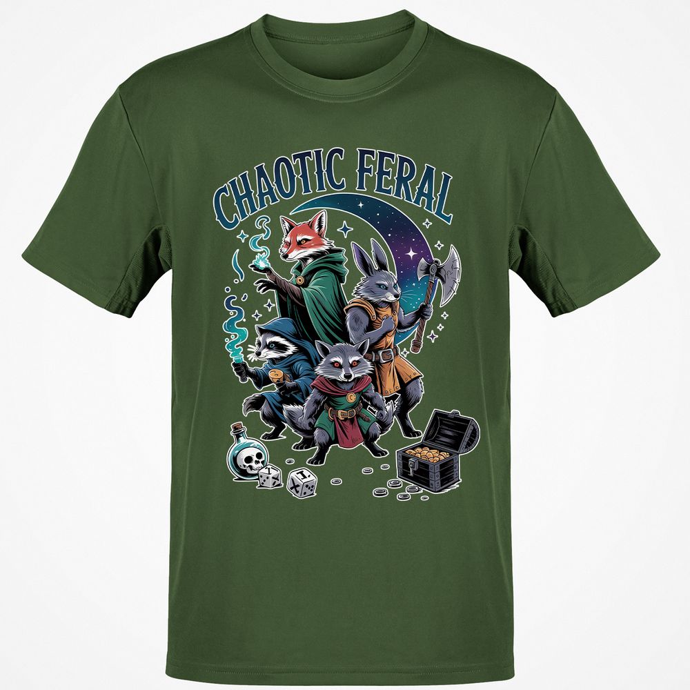 Chaotic Feral Classic Unisex T-Shirt - Military Green - 6