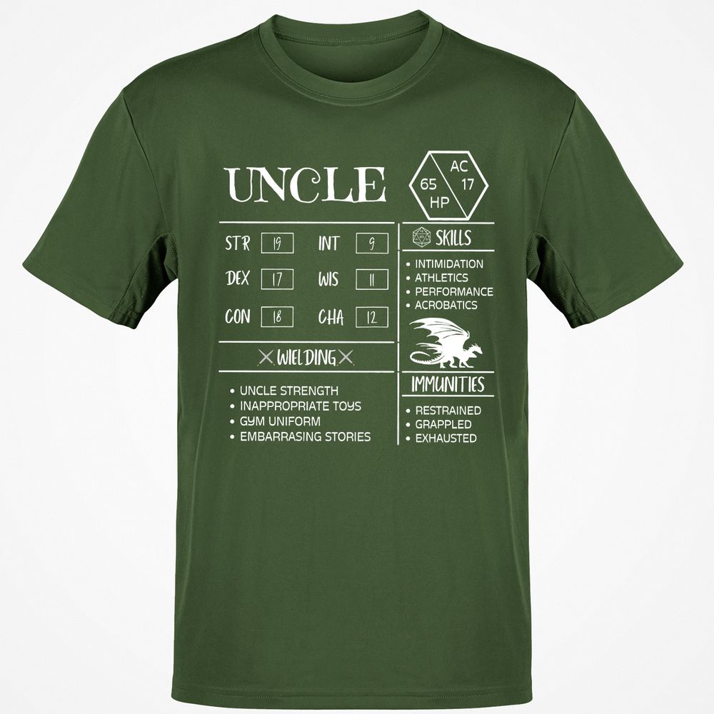 Uncle Stats 2 Classic Unisex T-Shirt - Military Green - 6