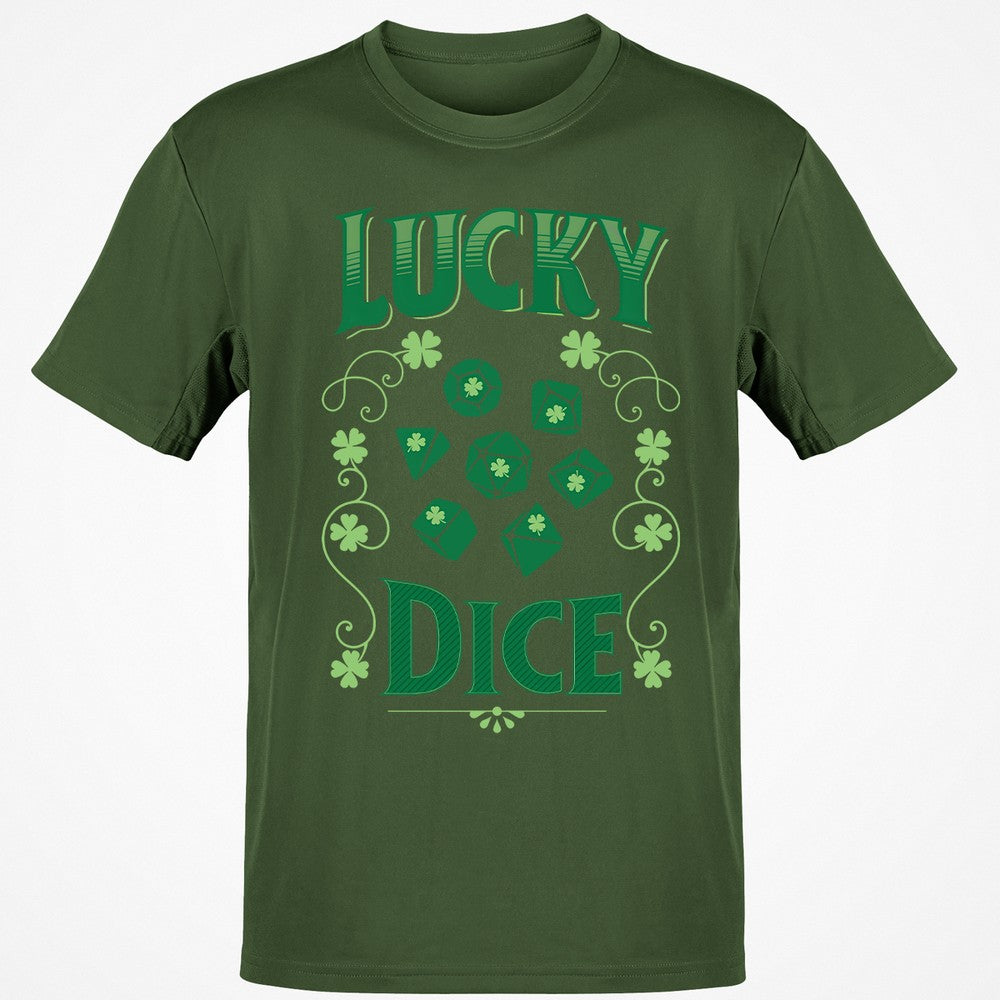 Lucky Dice Classic Unisex T-Shirt - Military Green - 6