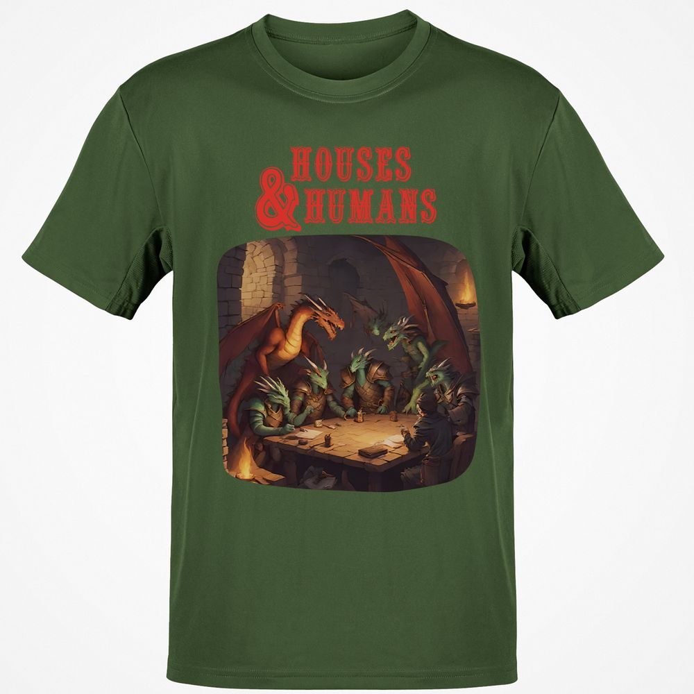 Houses And Humans Classic Unisex T-Shirt - Military Green - 6