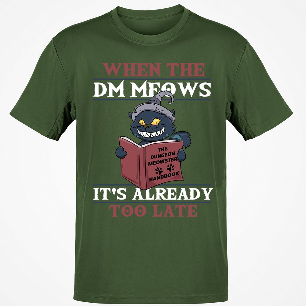 When The DM Meow T-Shirt - Military Green - 6