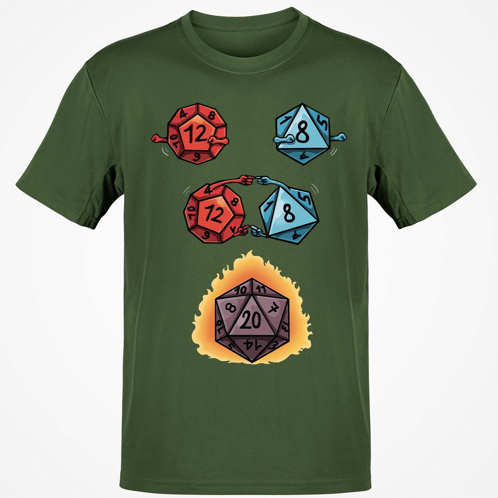 Dice Fusion RPG Classic Unisex T-Shirt - Military Green - 6