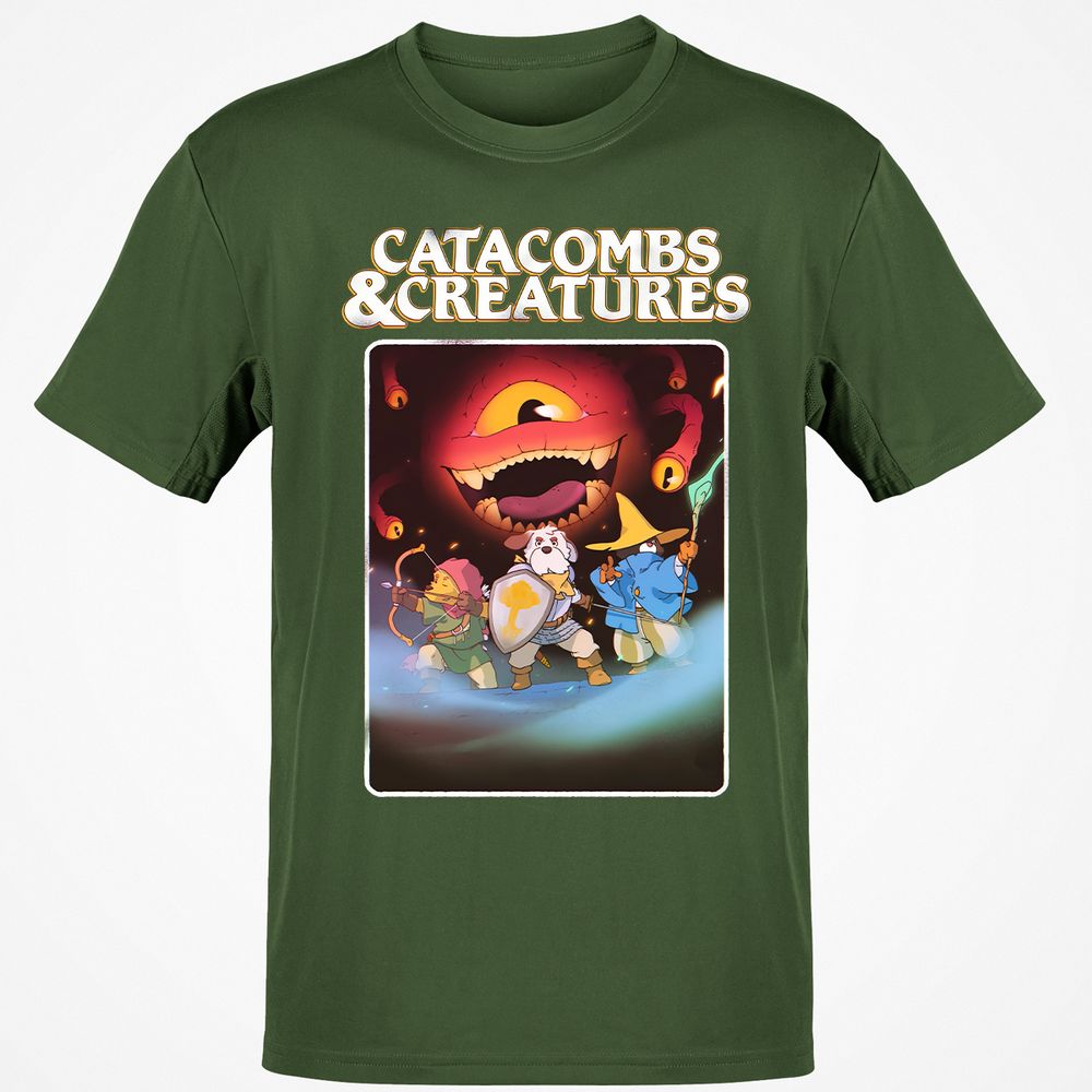Catacombs & Creatures Classic Unisex T-Shirt - Military Green - 6