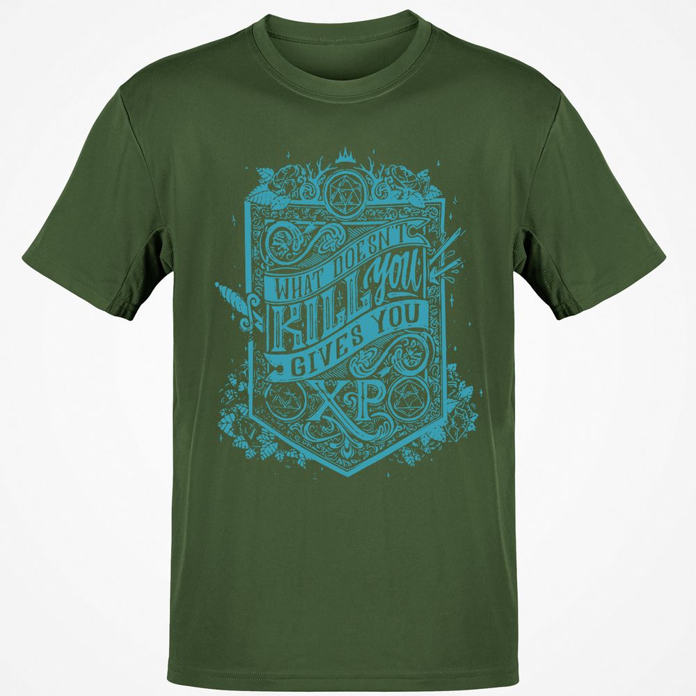 What Doesn't Kill You Gives You XP Classic Unisex T-Shirt - Military Green - 6