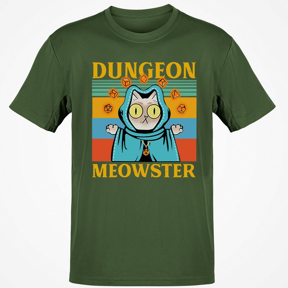 Dungeon Meowster Classic Unisex T-Shirt - Military Green - 6