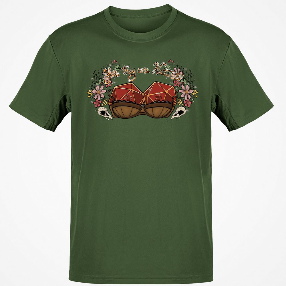 Yes They're Natural T-Shirt - Military Green - 6