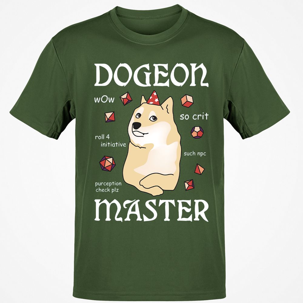 Dogeon Master T-Shirt - Military Green - 6