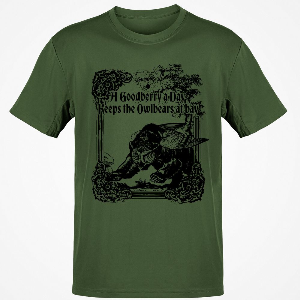A Goodberry A Day Keeps The Owlbears At Bay Classic Unisex T-Shirt - Military Green - 6