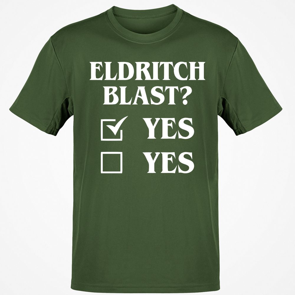 Eldritch Blast Yes T-Shirt - Military Green - 6