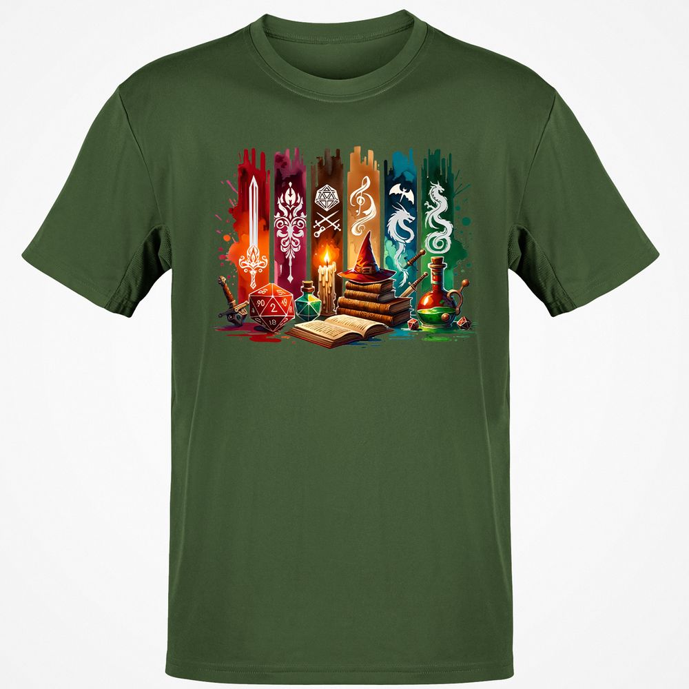 DnD Classes Classic Unisex T-Shirt - Military Green - 6
