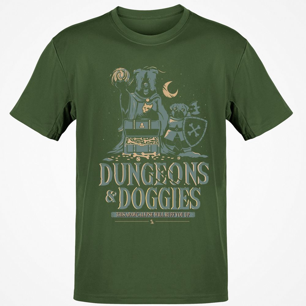 Dungeons & Doggies Classic Unisex T-Shirt - Military Green - 6