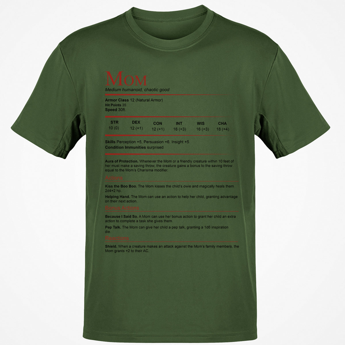 Mom Stats Block Classic Unisex T-Shirt