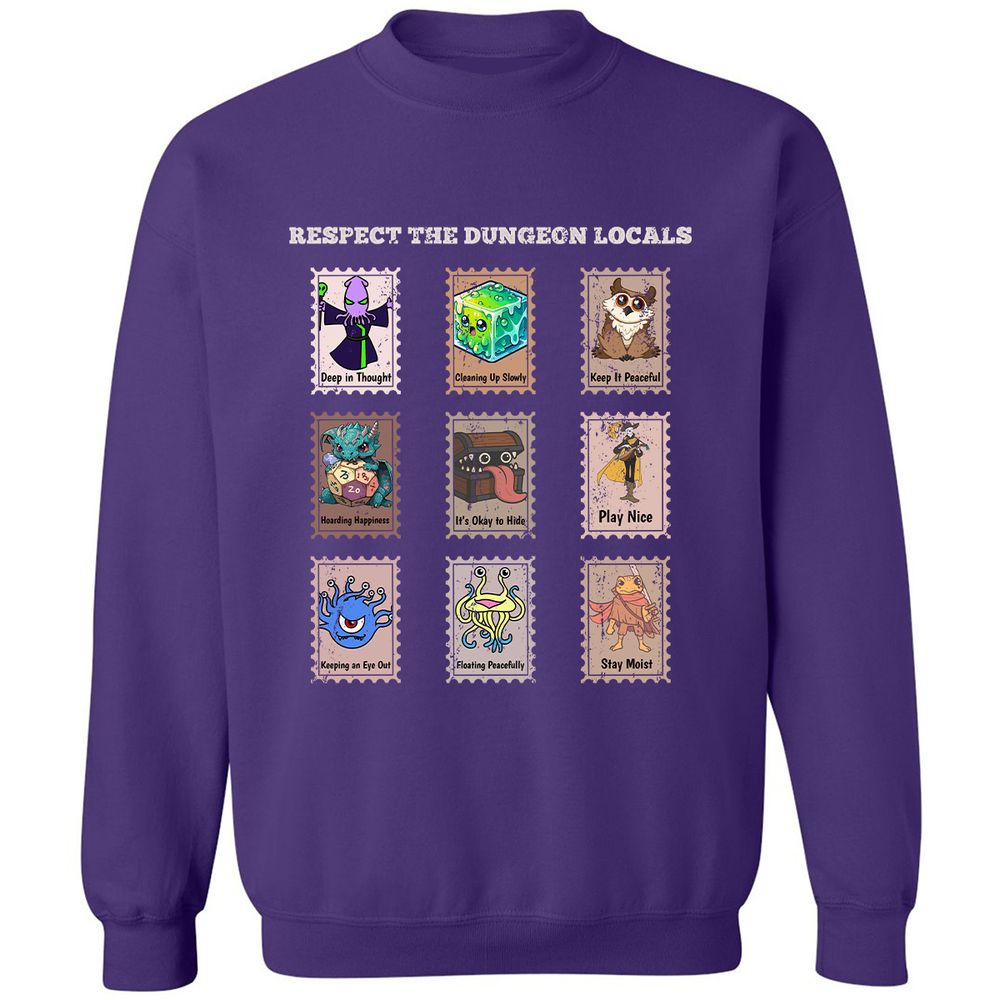 RESPECT THE DUNGEON LOCALS - Purple - 6
