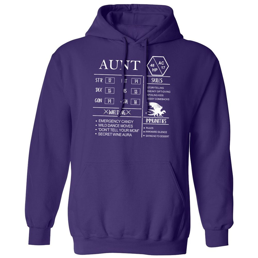 Aunt Stats Classic Unisex Hoodie - Purple - 6