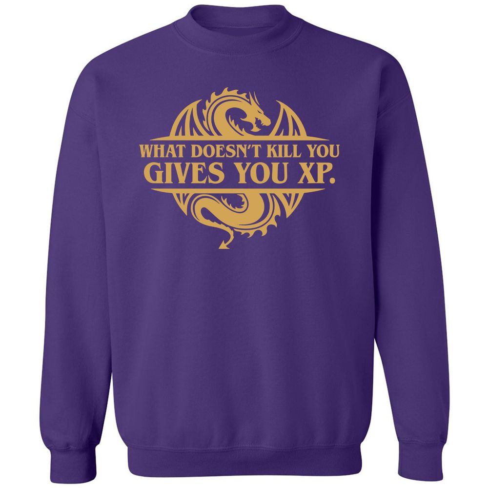 What Doesn't Kill You Gives You XP Classic Unisex Sweatshirt - Purple - 6