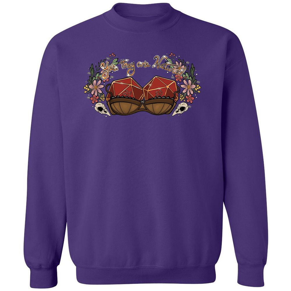 Yes They're Natural Classic Unisex Sweatshirt - Purple - 6