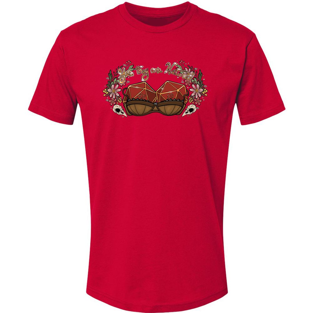 Yes They're Natural Premium Unisex T-Shirt - Red - 6