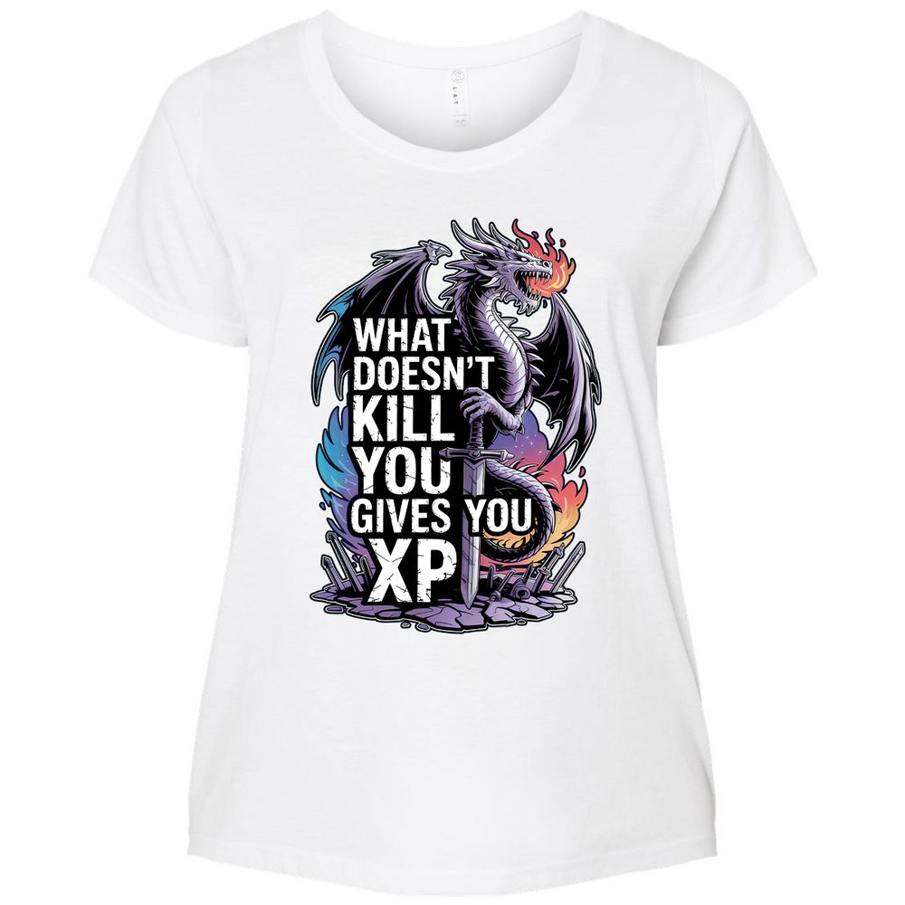 What Doesn't Kill You Dragon Ladies Curvy Jersey - White - 6