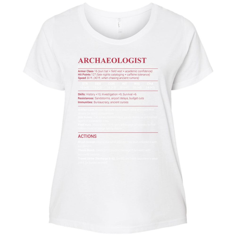 ARCHAEOLOGIST Ladies Curvy Jersey - White - 6