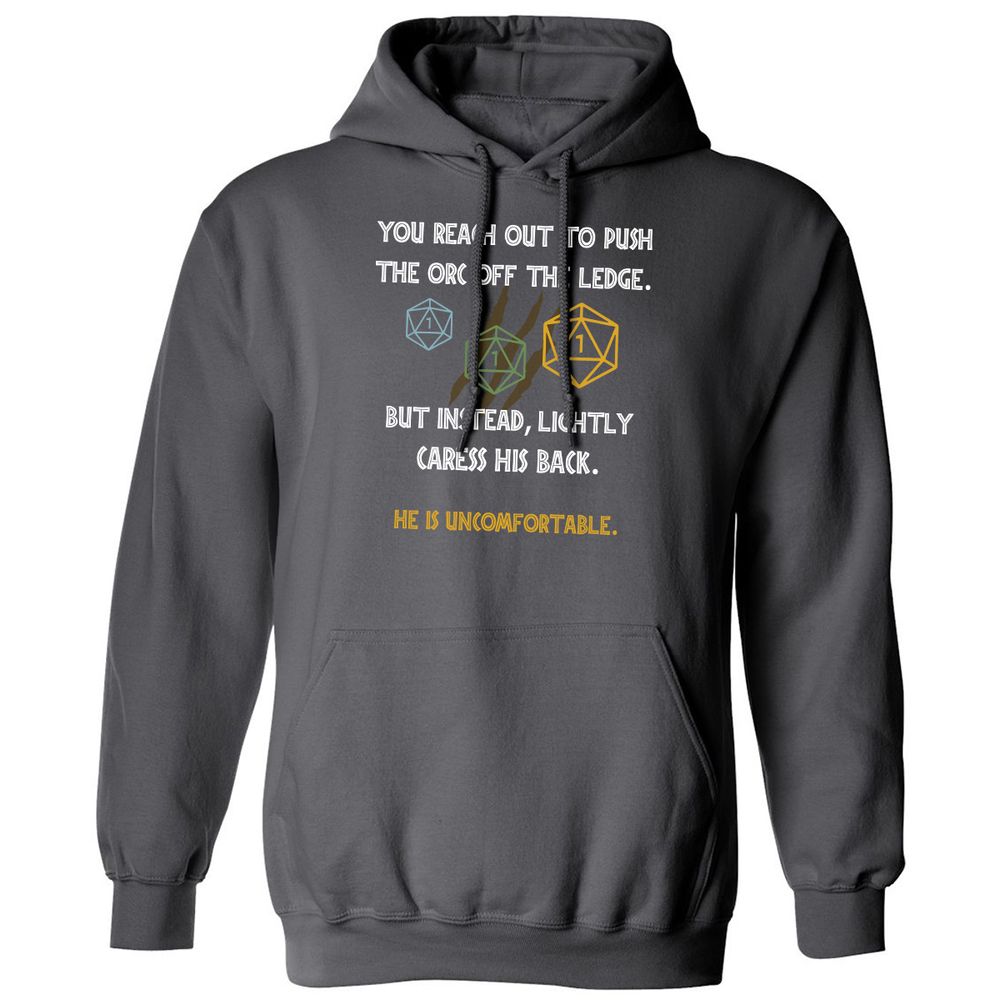 YOU REACH OUT TO PUSH Classic Unisex Hoodie - Charcoal - 7